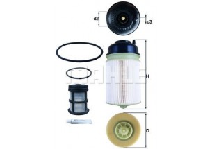 Kit de 2 filtres gasoil MAHLE KX581KIT
