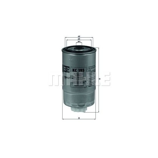 Filtre gasoil MAHLE KC195