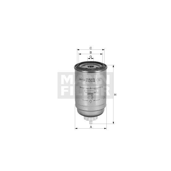 Préfiltre gasoil MANN FILTER PL150