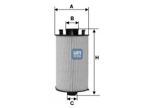Filtre huile UFI 2505100 - 11429540